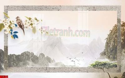 Tải file File gốc in tranh tổng hợp tường nền K87811 (gốc) in tranh tráng gương