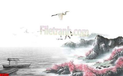 File gốc File gốc in tranh tổng hợp tường nền K87885 (in lụa) trang trí tường