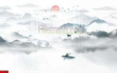 Tải file gốc File gốc in tranh tổng hợp tường nền K87959 (để in lụa)