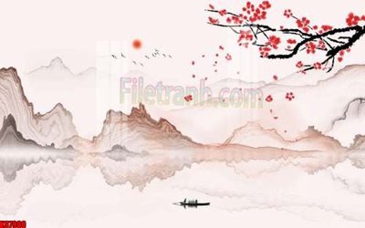 File in ấn cao cấp File gốc in tranh tổng hợp tường nền K87980 (file gốc)