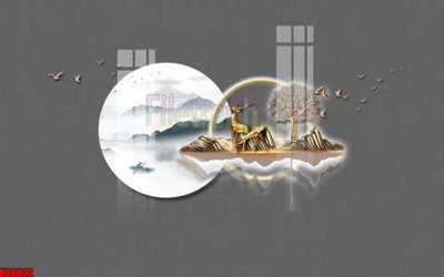 File gốc File gốc in tranh tổng hợp tường nền K88092 (dành cho quảng cáo)