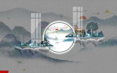 File tranh gốc in trần nhà File gốc in tranh tổng hợp tường nền K88097 3D