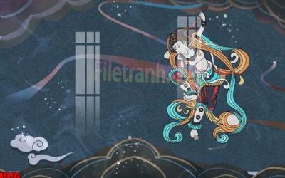 File tranh gốc File gốc in tranh tổng hợp tường nền K88183 (bản quyền) độc đáo