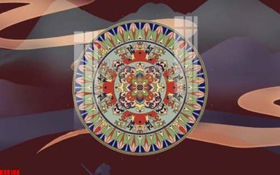 File gốc File gốc in tranh tổng hợp tường nền K88188 (in lụa) cao cấp