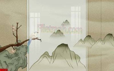 File tranh gốc File gốc in tranh tổng hợp tường nền K88217 chủ đề hiện đại