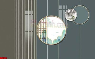 Download file gốc File gốc in tranh tổng hợp tường nền K88222 (in lụa) hoa lá