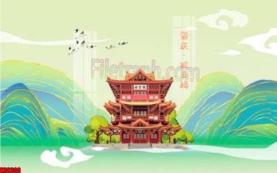 File tranh File gốc in tranh tổng hợp tường nền K88308 (gốc) chủ đề con người