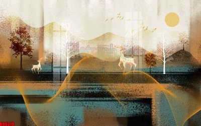 File in trần File gốc in tranh tổng hợp tường nền K88319 (bản gốc) bầu trời