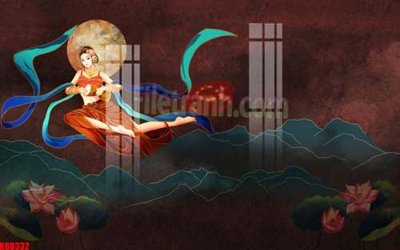 Download file tranh File gốc in tranh tổng hợp tường nền K88332 (file gốc PSD)