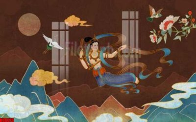 File tranh File gốc in tranh tổng hợp tường nền K88379 (gốc) in backlit film