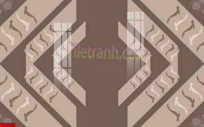 Download file gốc File gốc in tranh tổng hợp tường nền K88395 (in lụa) tranh 3D