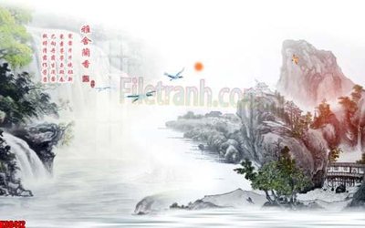 File tranh File gốc in tranh tổng hợp tường nền K88412 (file gốc) chuẩn màu in