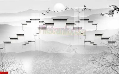 File gốc File gốc in tranh tổng hợp tường nền K88419 (in mica) làm quà tặng