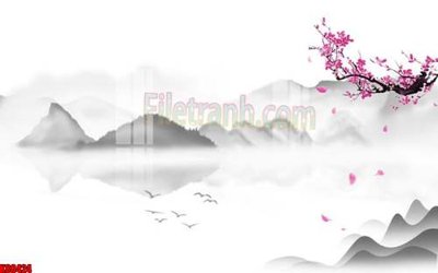 File tranh File gốc in tranh tổng hợp tường nền K88424 (bản gốc) in lụa 5D