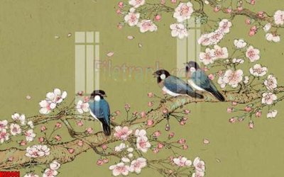 File PSD File gốc in tranh tổng hợp tường nền K88441 (bản gốc) đã tách nền