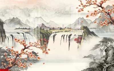 File PSD in ấn File gốc in tranh tổng hợp tường nền K88442 (chất lượng cao)