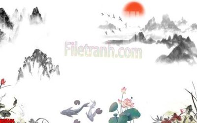 File PSD File gốc in tranh tổng hợp tường nền K88444 (nguyên bản) cho thiết kế