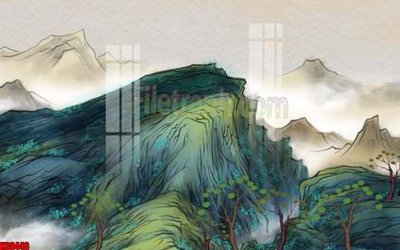 Hình ảnh file gốc File gốc in tranh tổng hợp tường nền K88448 cho in UV