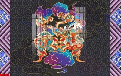 File gốc File gốc in tranh tổng hợp tường nền K88469 (in ấn) màu sắc trung thực