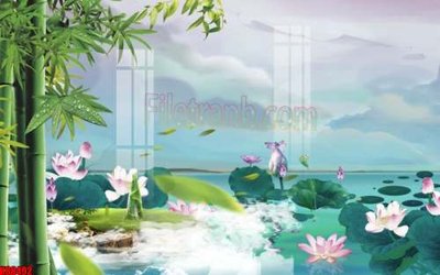 File tranh ảnh gốc File gốc in tranh tổng hợp tường nền K88492 dùng cho in khổ lớn