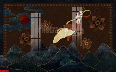 File gốc File gốc in tranh tổng hợp tường nền K88550 (in mica) làm bảng hiệu