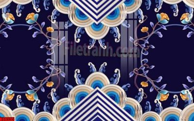 Ảnh gốc File gốc in tranh tổng hợp tường nền K88555 (nét căng) in mica