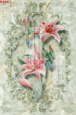 File tranh in trần 3D File gốc in tranh tổng hợp K8861 (ảnh gốc)