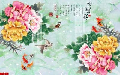 Download file gốc File tranh gốc tổng hợp tranh nền tường đẹp K89106 (in lụa) nghệ thuật