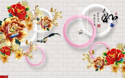 Tải file File tranh gốc tổng hợp tranh nền tường đẹp K89117 (gốc) chủ đề hoa sen