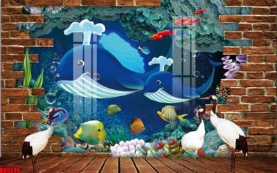 File gốc File tranh gốc tổng hợp tranh nền tường đẹp K89249 (in ấn) không giới hạn