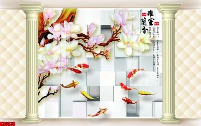 File gốc File tranh gốc tổng hợp tranh nền tường đẹp K89338 (in tráng gương) sang trọng