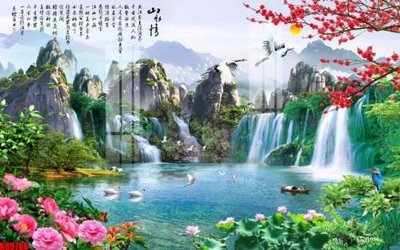 File gốc File tranh gốc tổng hợp tranh nền tường đẹp K89788 (thiết kế) cho in ấn