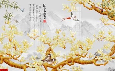 File tranh File tranh gốc tổng hợp tranh nền tường đẹp K89807 (bản gốc) in lụa 3D