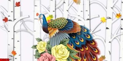 File in trần File tranh gốc tổng hợp tranh nền tường đẹp K89925 (bản gốc 3D) sống động