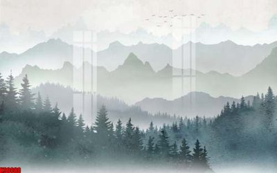 File gốc File tranh gốc tổng hợp tranh nền tường đẹp K90088 (in lụa) họa tiết 3D