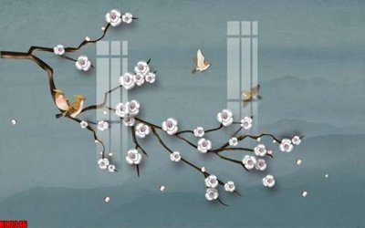 File tranh File tranh gốc tổng hợp tranh nền tường đẹp K90346 (file gốc) chủ đề phong thủy