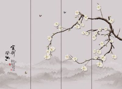 File gốc File tranh gốc tổng hợp tranh dán nền tường đẹp K91152 (trang trí) phòng ngủ