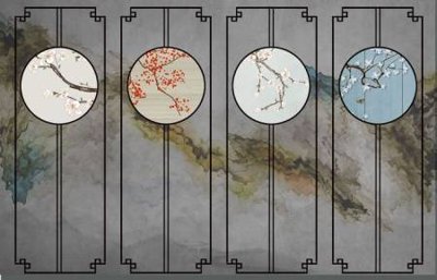 Ảnh mô tả file gốc in mica File tranh gốc tổng hợp tranh dán nền tường đẹp K91188