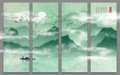 Tải file File tranh gốc tổng hợp tranh dán nền tường đẹp K91255 (PSD) cho in ấn quảng cáo