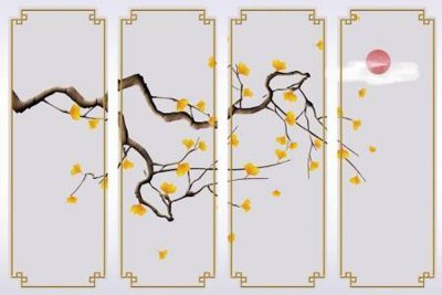 File tranh File tranh gốc tổng hợp tranh dán nền tường đẹp K91282 (bản gốc) in canvas