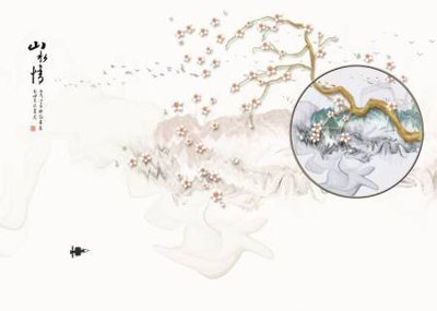 File PSD File tranh gốc tổng hợp tranh dán nền tường đẹp K91299 (gốc) cho designer