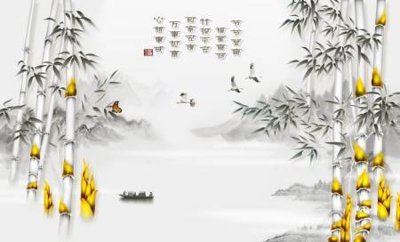 File gốc File tranh gốc tổng hợp tranh dán nền tường đẹp K91323 (AI/EPS) cho in ấn