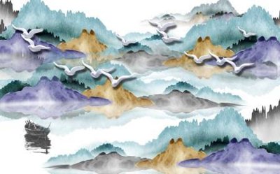 File in trần File tranh gốc tổng hợp tranh dán nền tường đẹp K91403 (file gốc) phong thủy