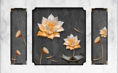 File tranh File tranh gốc tổng hợp tranh dán nền tường đẹp K91548 (bản gốc) in lụa 5D