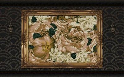 Tải file File tranh gốc tổng hợp tranh dán nền tường đẹp K91873 (PSD) cho in tranh kính