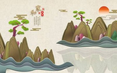 File PSD File tranh gốc tổng hợp tranh dán nền tường đẹp K92174 (chất lượng in ấn)