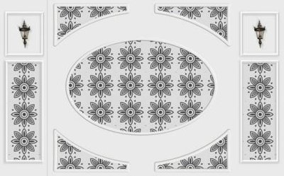 File tranh in trần 3D File tranh gốc tổng hợp tranh dán nền tường đẹp K92223 (ảnh gốc)