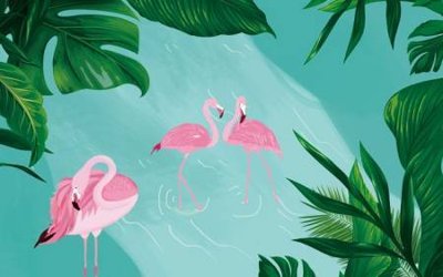 File gốc File tranh gốc tổng hợp tranh dán nền tường đẹp K92386 (in mica) trang trí