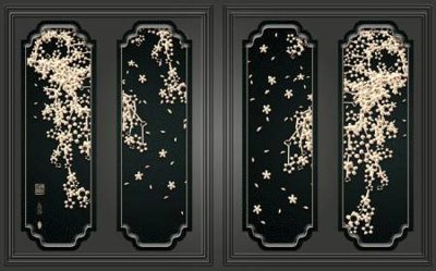 Download file gốc File tranh gốc tổng hợp tranh dán nền tường đẹp K92410 (in mica) 3D