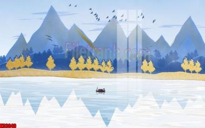 Ảnh gốc File tranh gốc tổng hợp tranh nền tường đẹp K93040 (độ nét cao) in mica